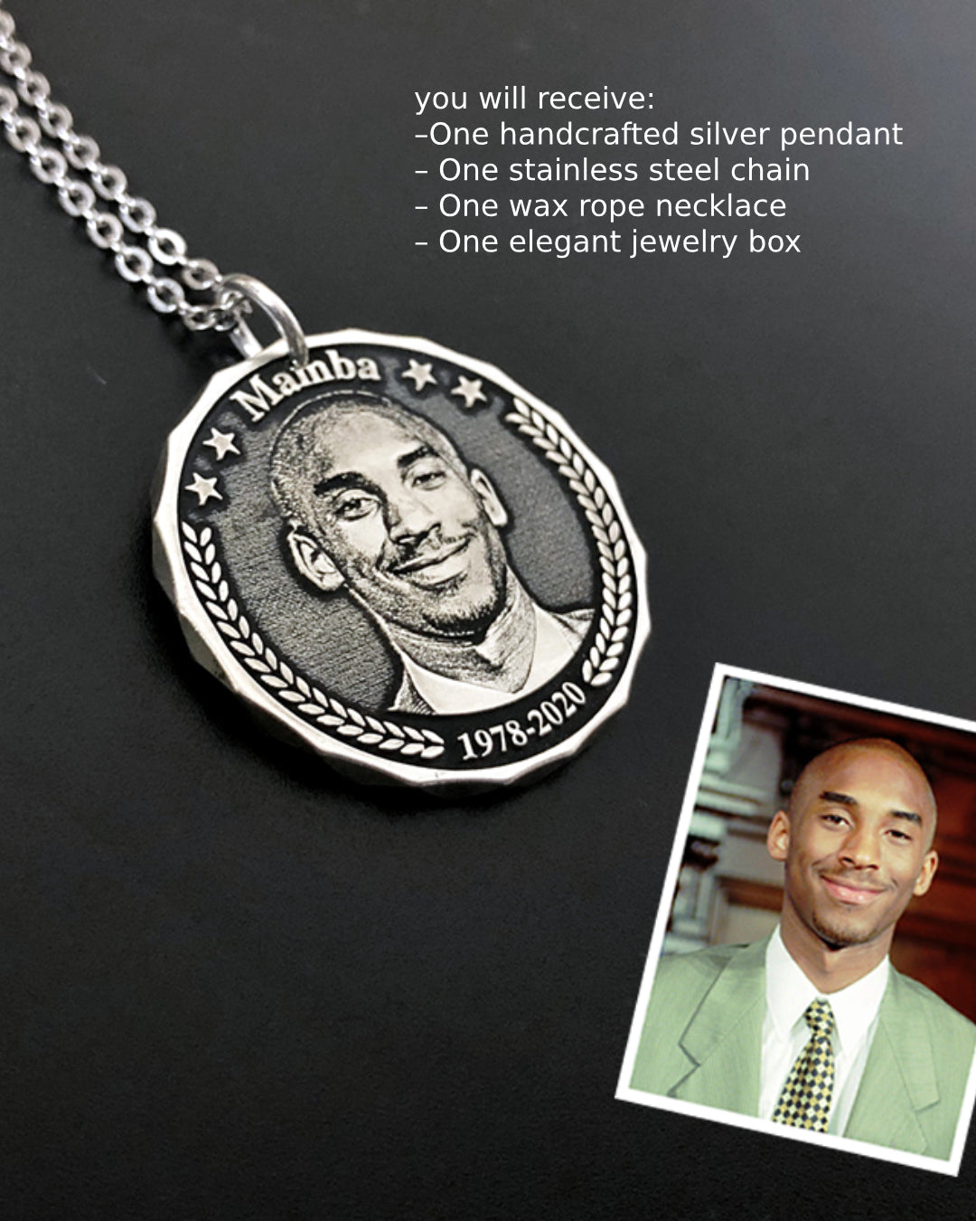 Personalized 999 Silver Pendant